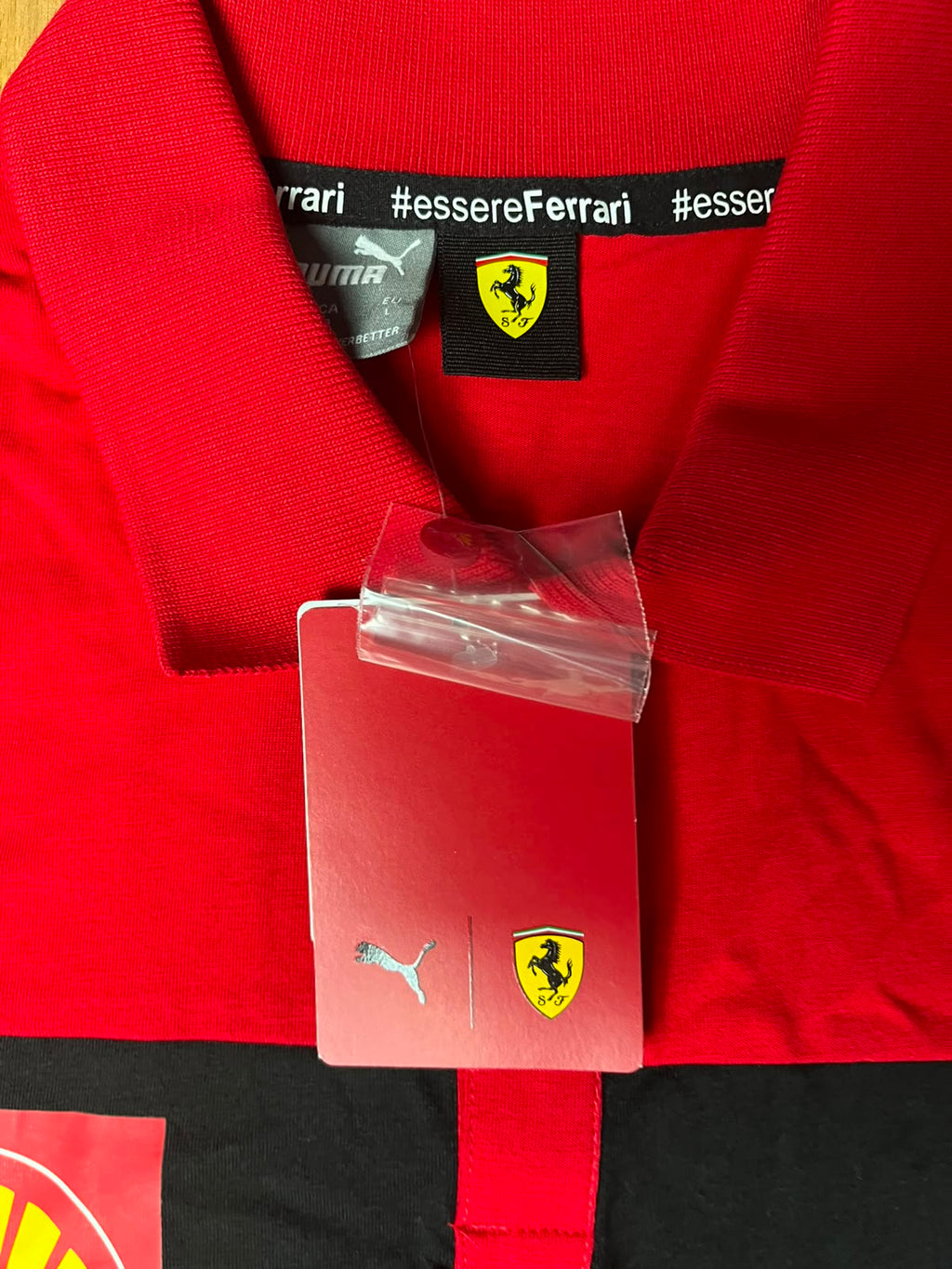 Vintage Puma X Ferrari Polo Shirt Size L