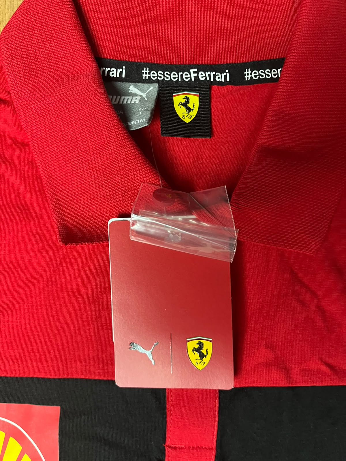 Vintage Puma X Ferrari Polo Shirt Size L